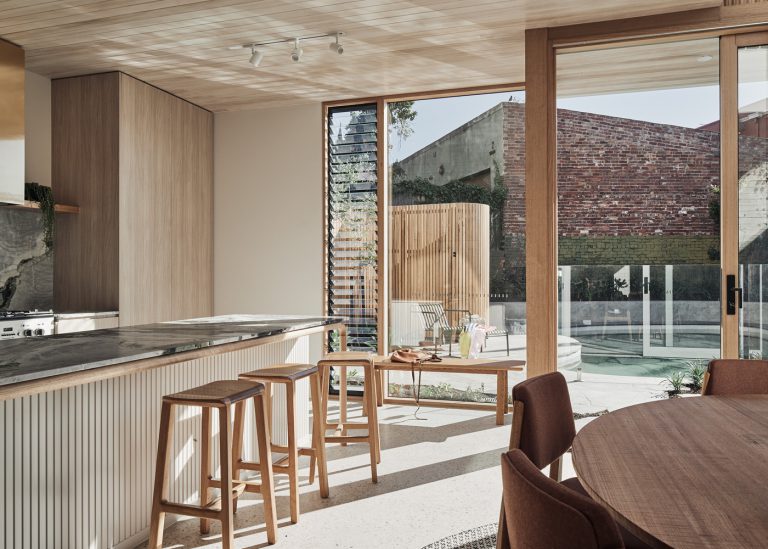 Livingroom and kitchen minimal house