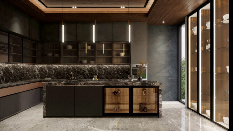 Kitchen luxury modern villa design
