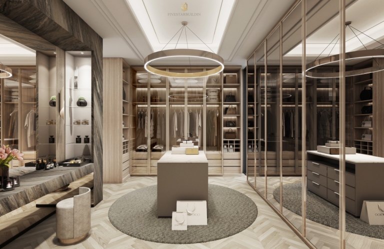 Walk in Closet luxury modern villa design