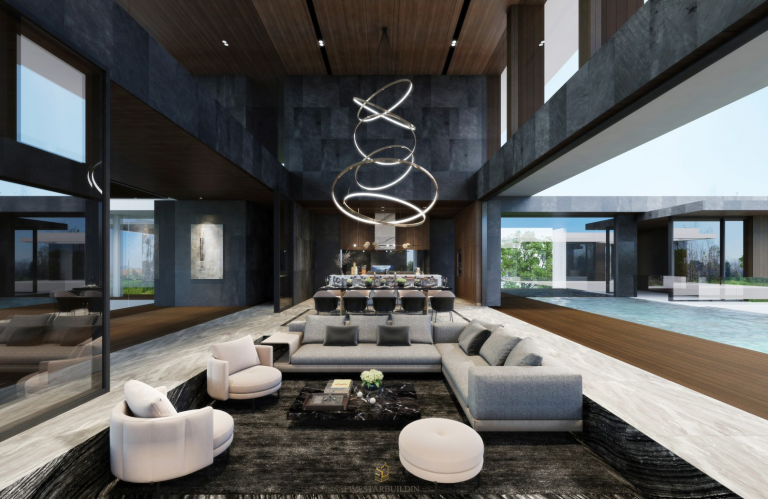 Living Room luxury modern villa design