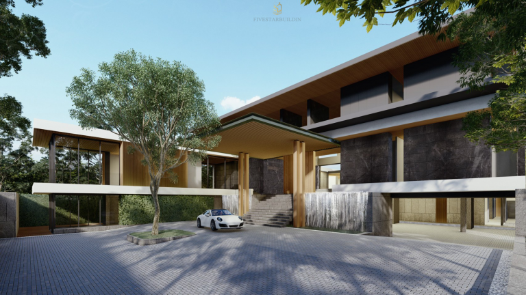 Front Out Door luxury modern villa design