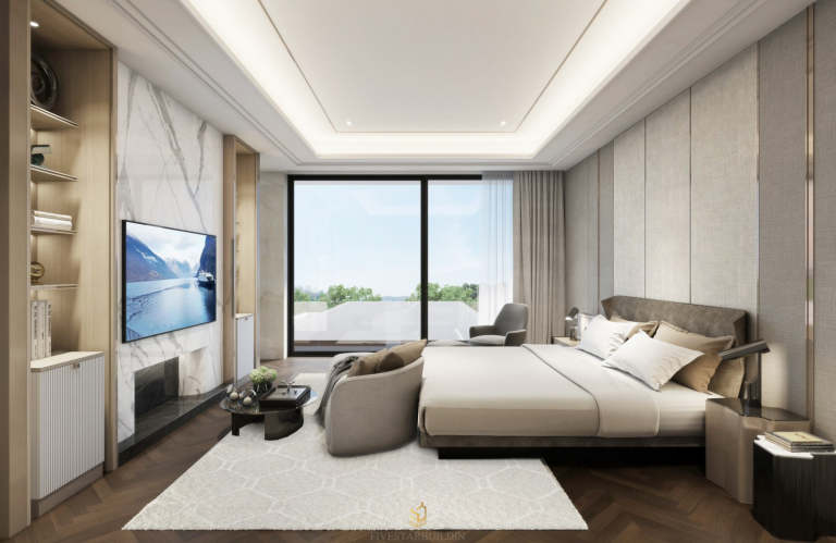 Bed Room luxury modern villa design