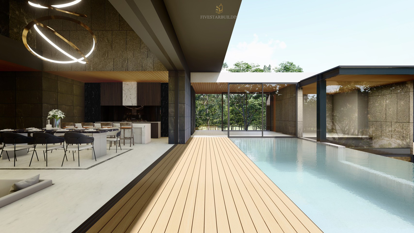 2floor pool luxury modern villa design