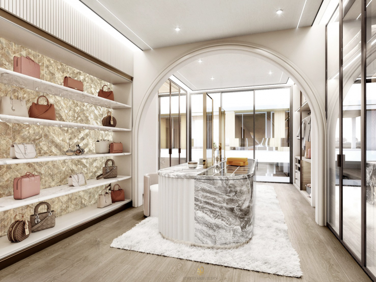 Walk in-Closet luxury modern villa design