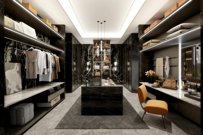 Walk in-Closet luxury modern villa design
