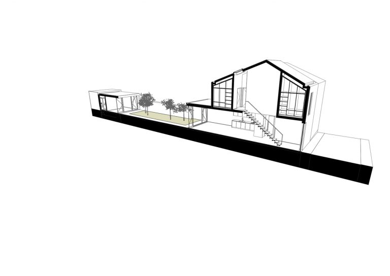 Windmill House บ้านหน้าแคบ plan